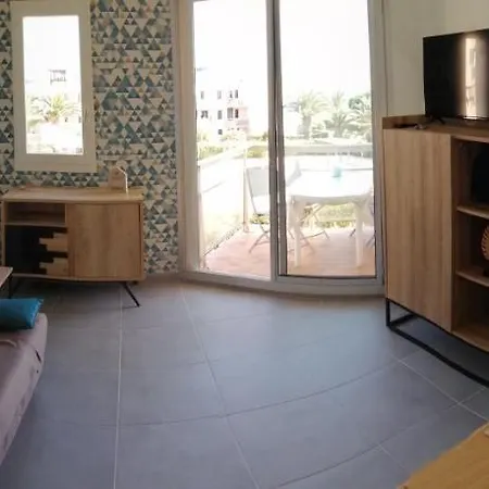 Résidence Les Capitelles à Cyprien Avec Accès Direct Plage- Balcon Donnant Splendide Vue Et Piscine Appartamento *